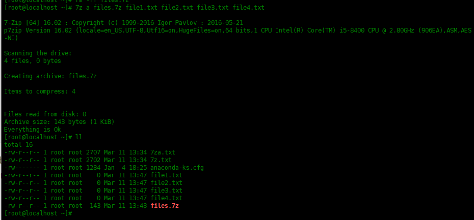 Centos7中使用7zip压缩工具Centos7中使用7zip压缩工具
