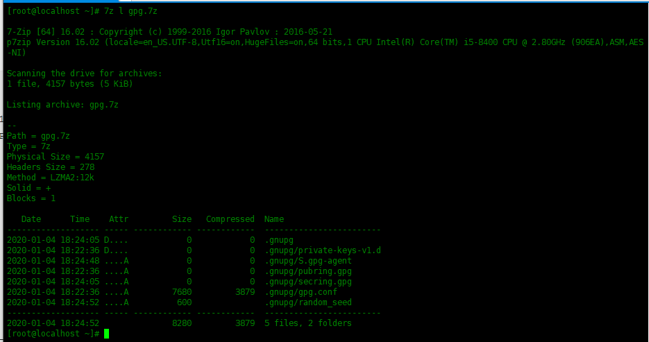 Centos7中使用7zip压缩工具Centos7中使用7zip压缩工具