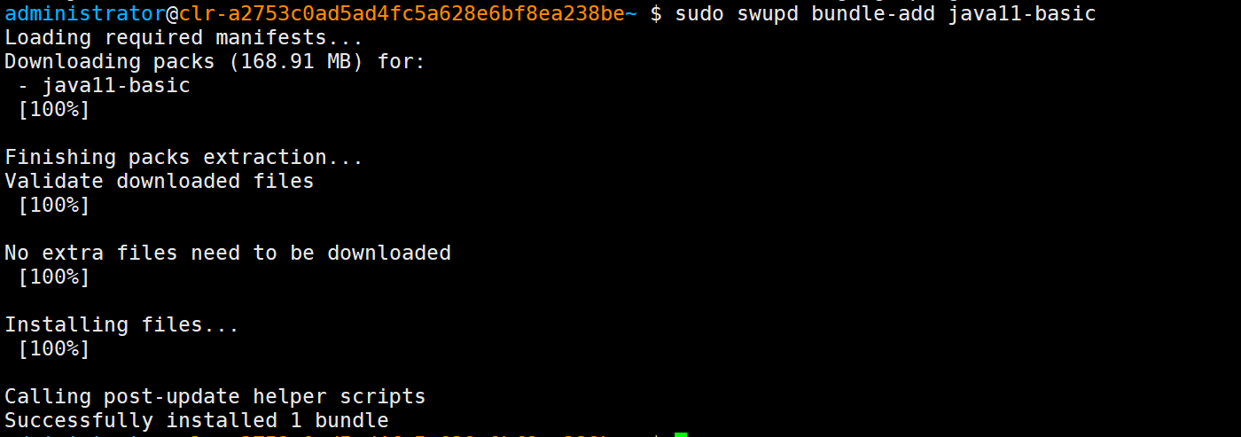 ClearLinux包管理器swupd使用入门ClearLinux包管理器swupd使用入门