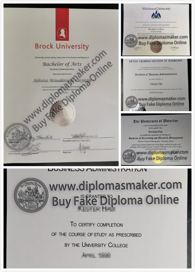 Canadian University Diploma Sample