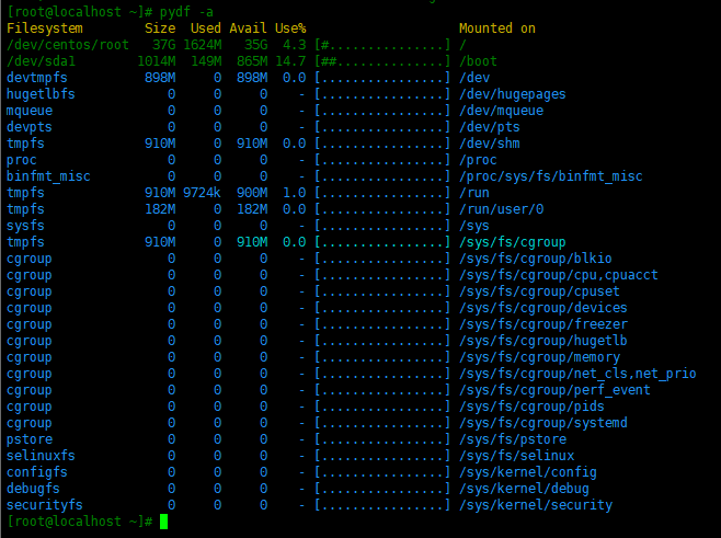 Linux中监控磁盘分区和使用情况的几个工具Linux中监控磁盘分区和使用情况的几个工具