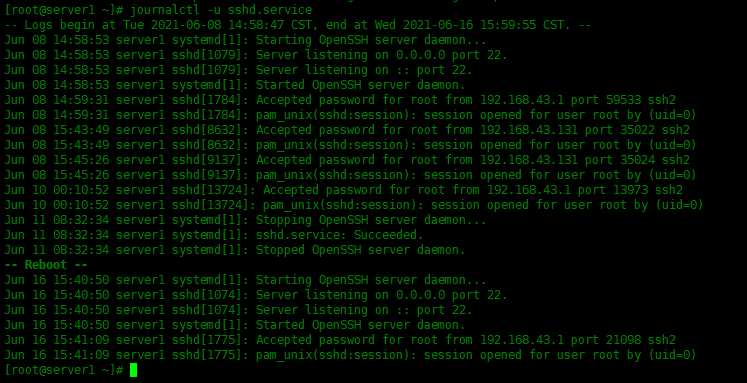 Centos8 中如何使用journalctl分析日志Centos8 中如何使用journalctl分析日志