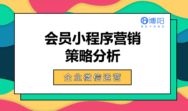 《会员小程序营销策略分析》