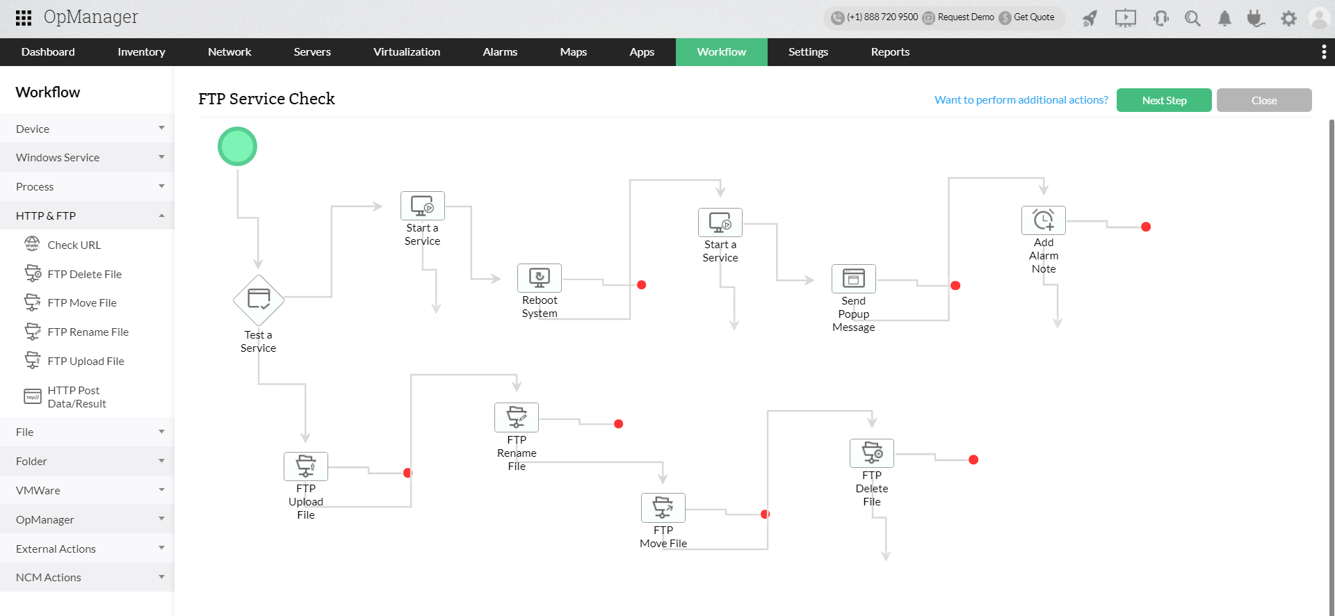 监控FTP服务器 - ManageEngine OpManager