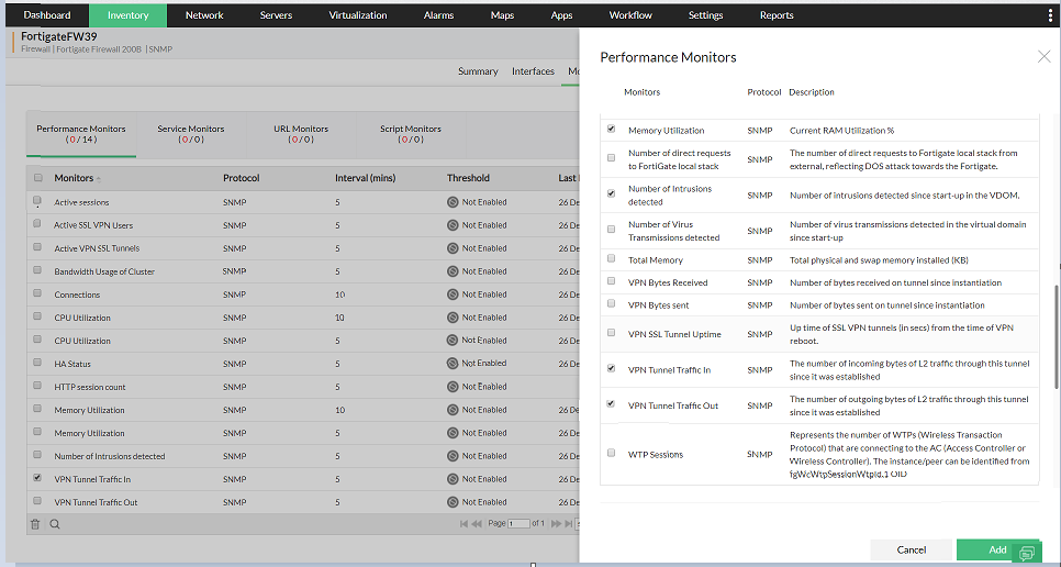 网络性能评估软件 - ManageEngine OpManager