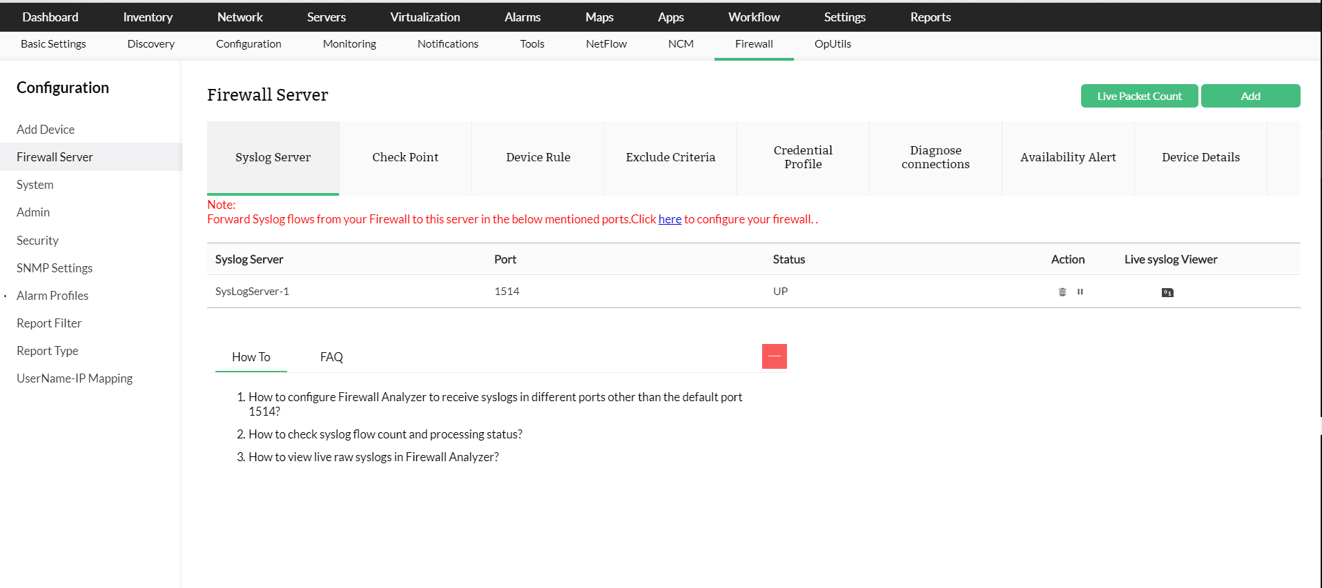 网络评估 - ManageEngine OpManager