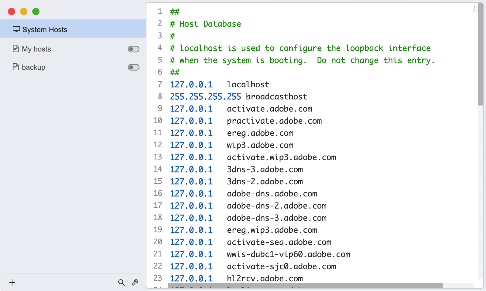 SwitchHosts! for mac 软件截图
