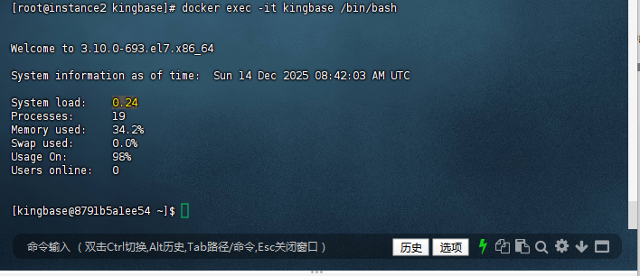 进入容器